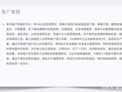 牛瘤胃积食，原因、诊断与防治策略