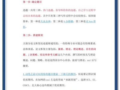 毕业论文的写作步骤，从困惑到抵达的学术旅程