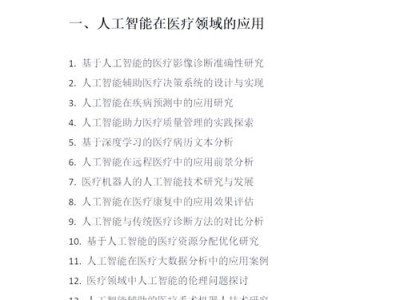 人工智能在金融领域的毕业生论文选题方向建议
