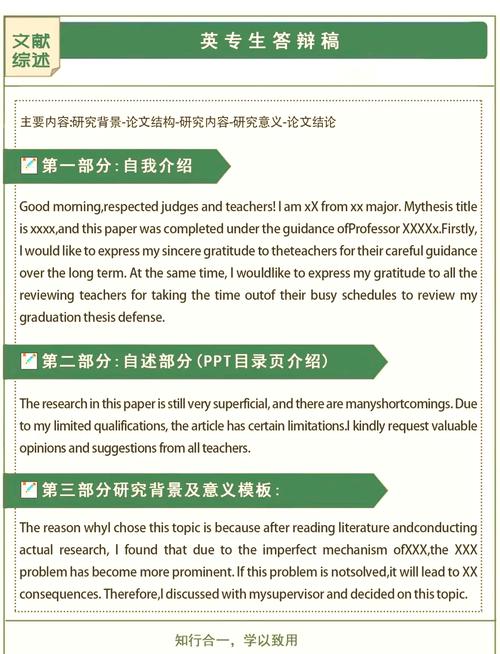 毕业论文英文答辩模板，结构、技巧与常见问题分析  第1张