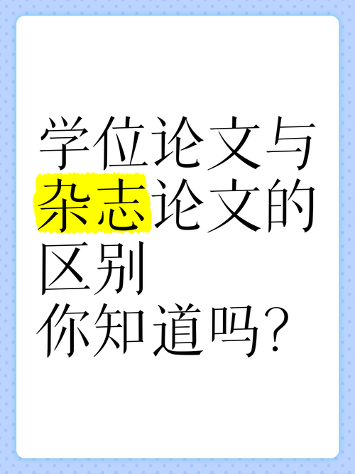 硕士毕业论文与期刊论文的比较与分析  第2张