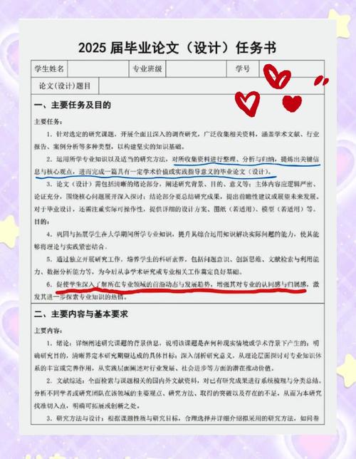 毕业论文课题任务书写作指南  第1张