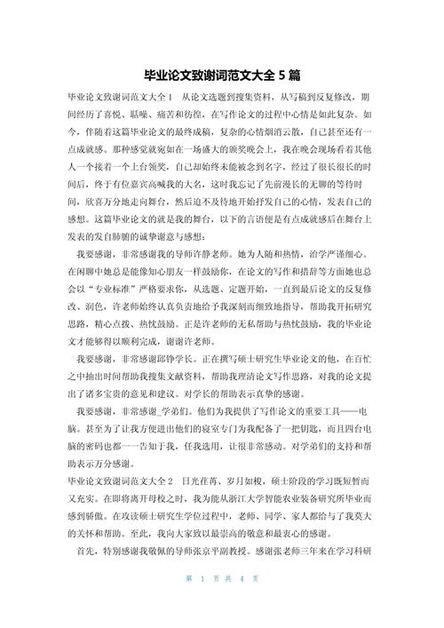 致谢中的温度，毕业论文一句致谢的深度剖析与情感表达  第2张