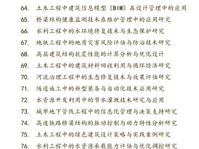 土木工程毕业论文选题指南，从迷茫到笃定