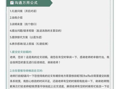如何高效选择与沟通本科毕业论文导师，实用指南与案例分析