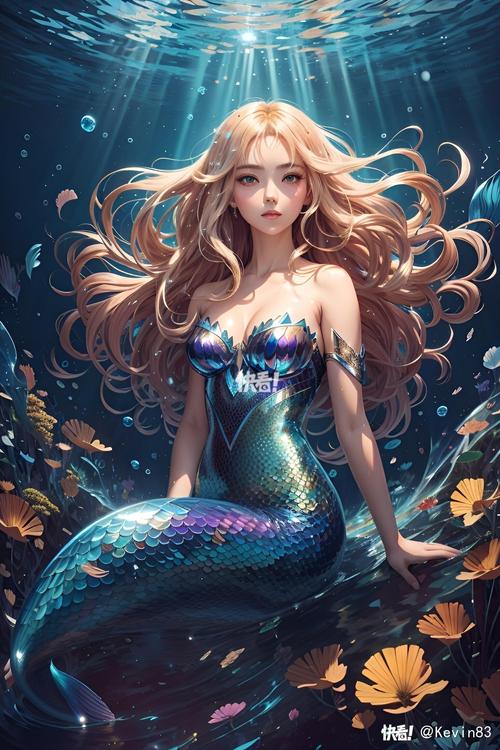 从童话到艺术，美人鱼插画的文化符号与视觉表现研究  第1张