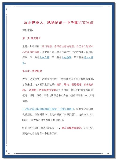 毕业论文的写作步骤，从困惑到抵达的学术旅程  第1张